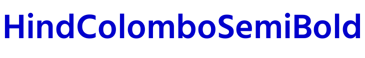 Hind Colombo SemiBold font